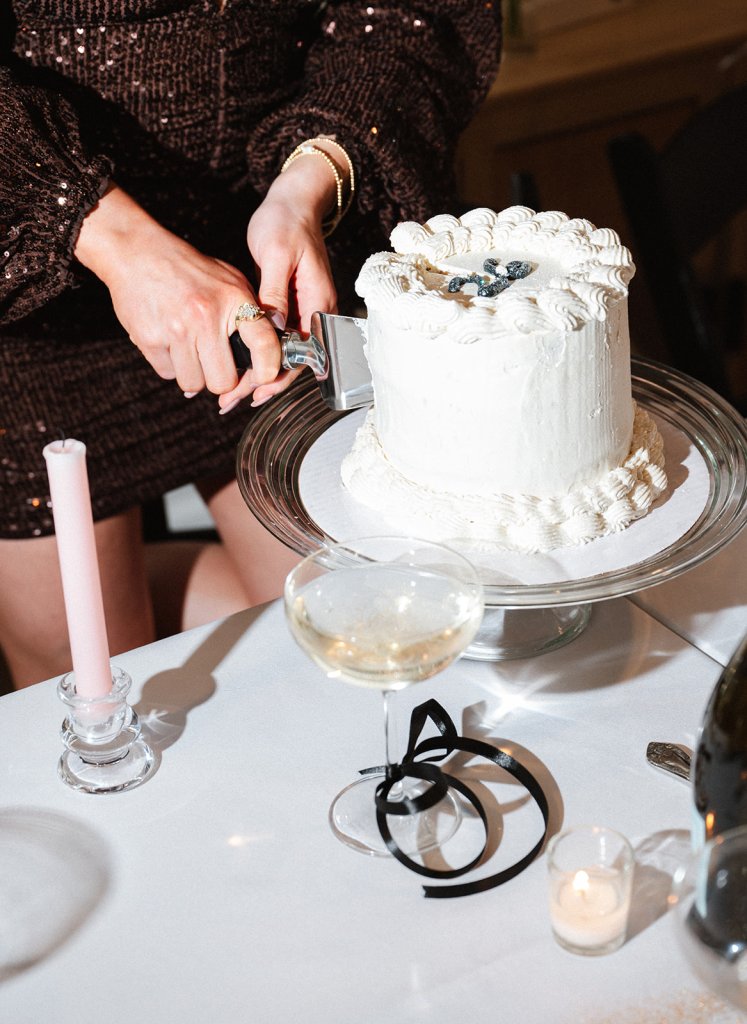 Glittery 26 Birthday Cake